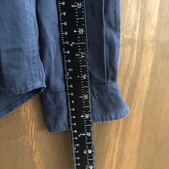 Zara Men Shirt Blue Relaxed Fit Button Down 100% Lyocell Long Sleeve Small - Picture 10 of 13